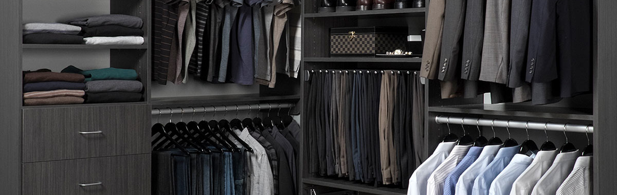 Licorice Custom Walk In Closet System