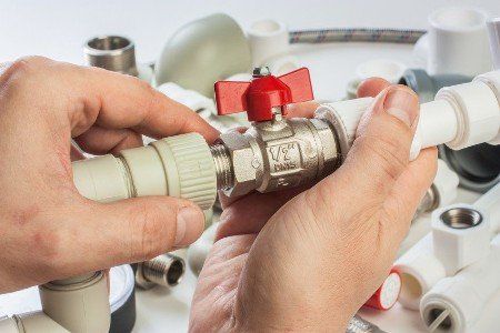 Valve on central heating