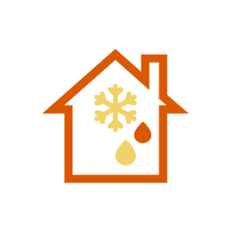 A cold house icon