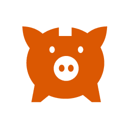 A piggy bank icon