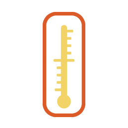 An icon of a thermometer