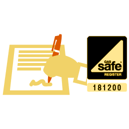 A Gas Safe and contract icon