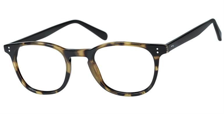 Chase- Circular lenses with a yellow and black print on glasses frame