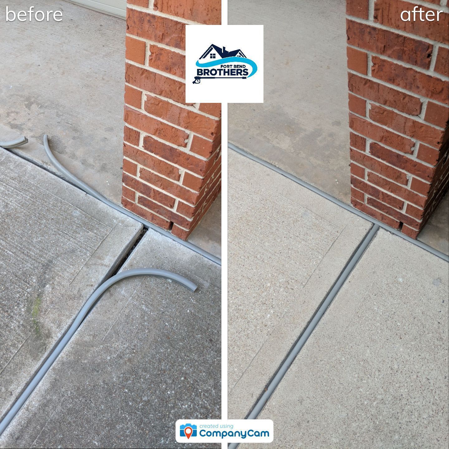 Before and After Driveway — Richmond, TX, Sienna Plantation, TX — GapArmour