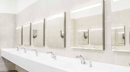Commercial Bathroom for Washing Hands — Plumbing and Piping Fixed and Installed in Fort Walton Beach,FL Commercial Bathroom for Washing Hands — Plumbing and Piping Fixed and Installed in Fort Walton Beach,FL