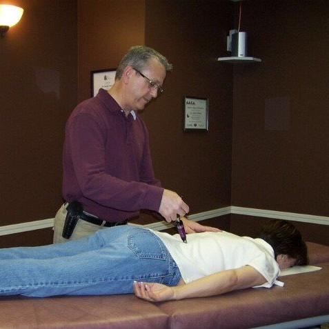 Dr. Randy Vollrath using activator