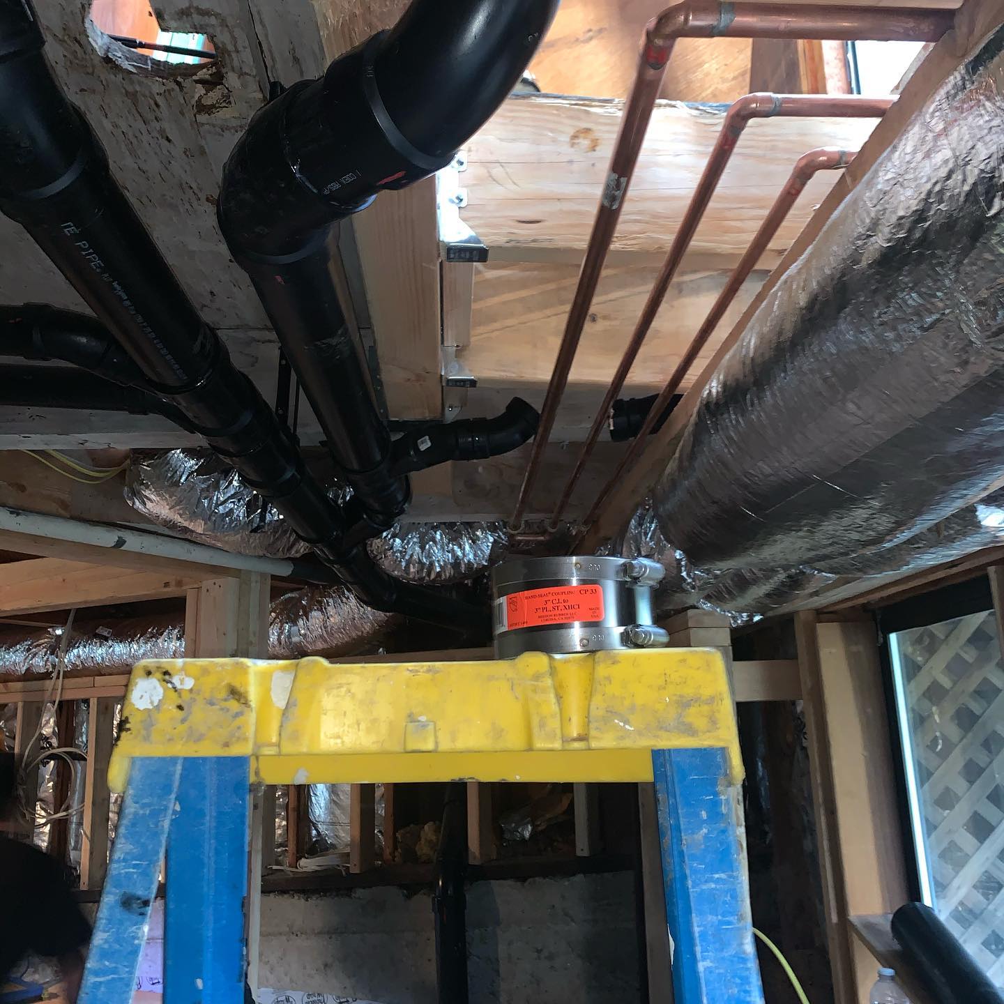 Ceiling Plumbing Pipes — San Francisco, CA — Bayworks Plumbing