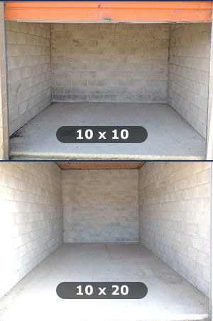 Storage Unit Sizes Storage Unit Sizes