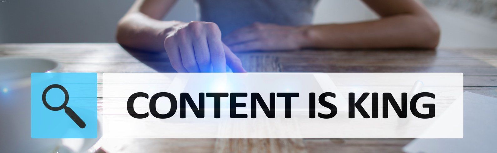 Illustration showing content is king