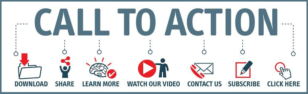 Various Calls to Action that could be included in a website