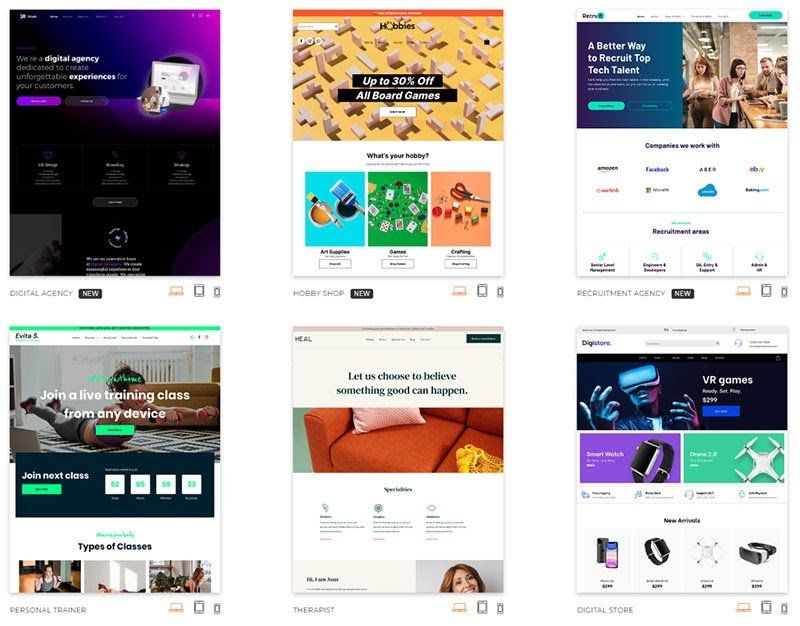 Duda Templates and Page layouts as explained by MAWAZO Marketing