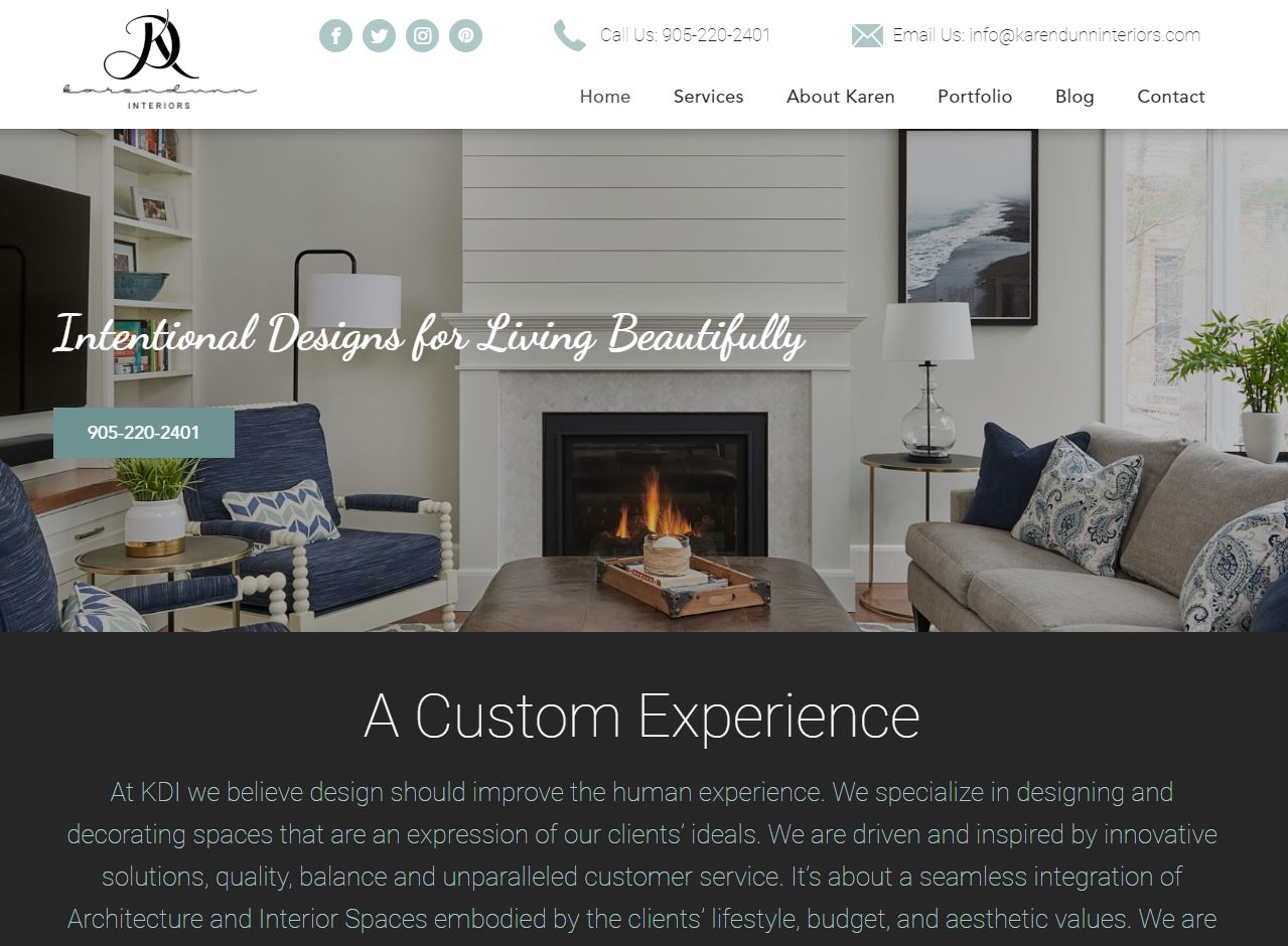 Duda mobile website builder for Espera Ventures