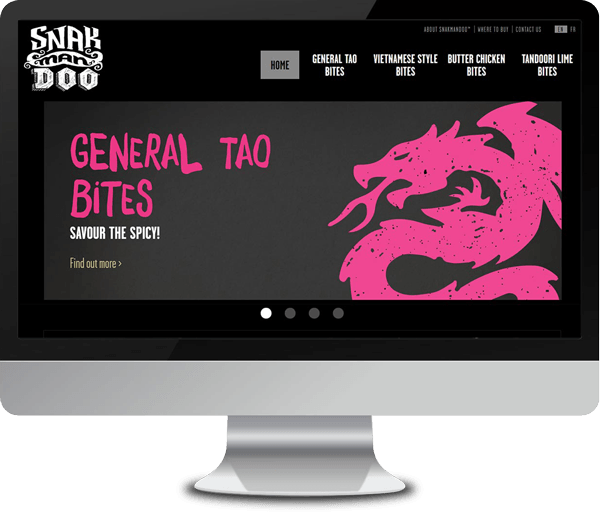 Bellisio Foods Canada Site displayed on Monitor Screen