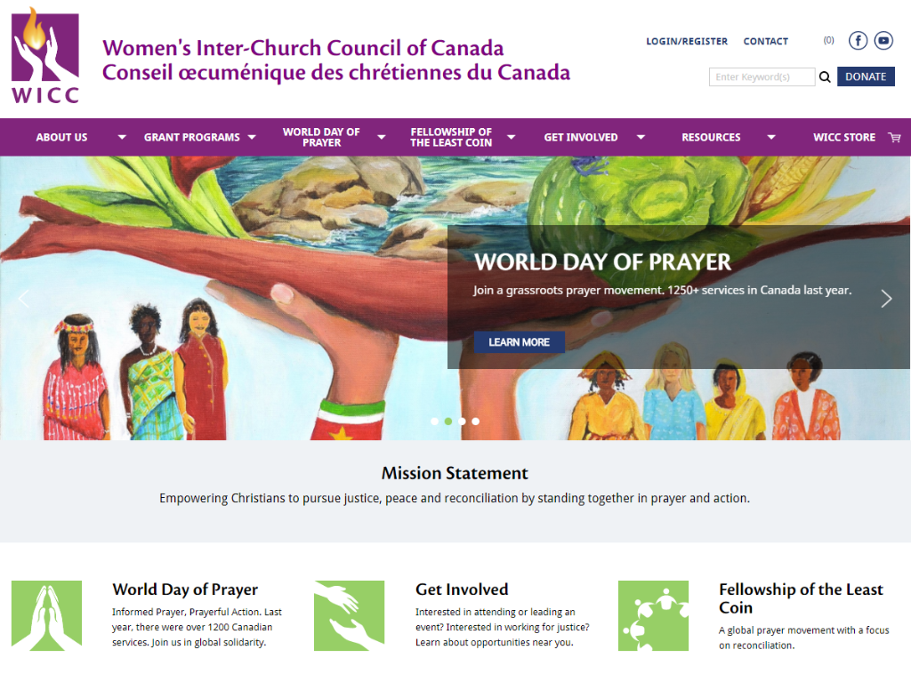 building the WICC website in WordPress