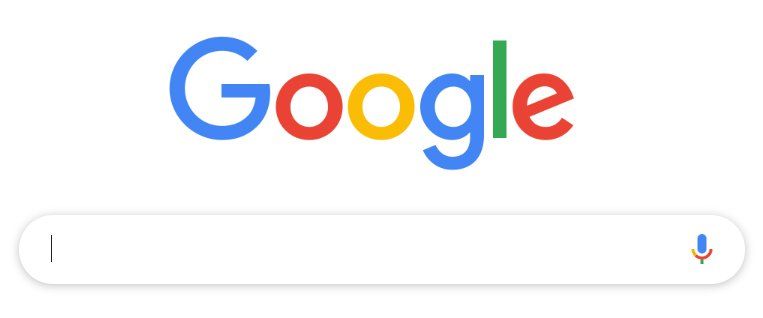A google search bar is shown on a white background.