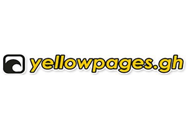 The logo for yellowpages.gh is yellow and black on a white background.