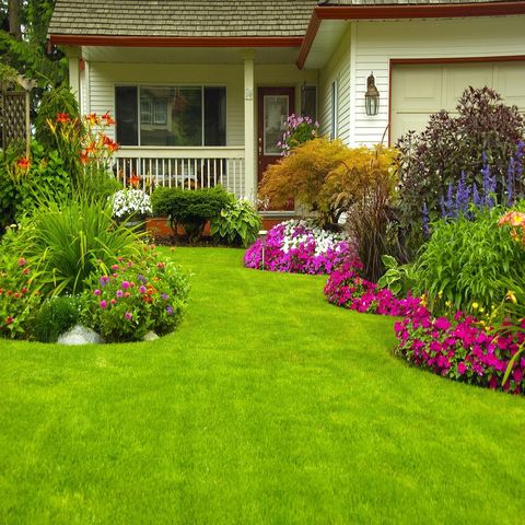Lawn With Nice Lawn And Flowers — Decatur, TX — Superior Lawn & Landscape Lawn With Nice Lawn And Flowers — Decatur, TX — Superior Lawn & Landscape