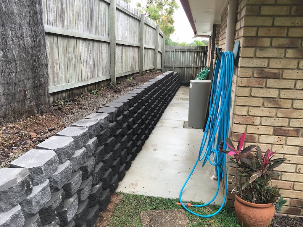 Retaining Walls At The Back Of The House — Masonry Construction in Sunshine Coast, QLD