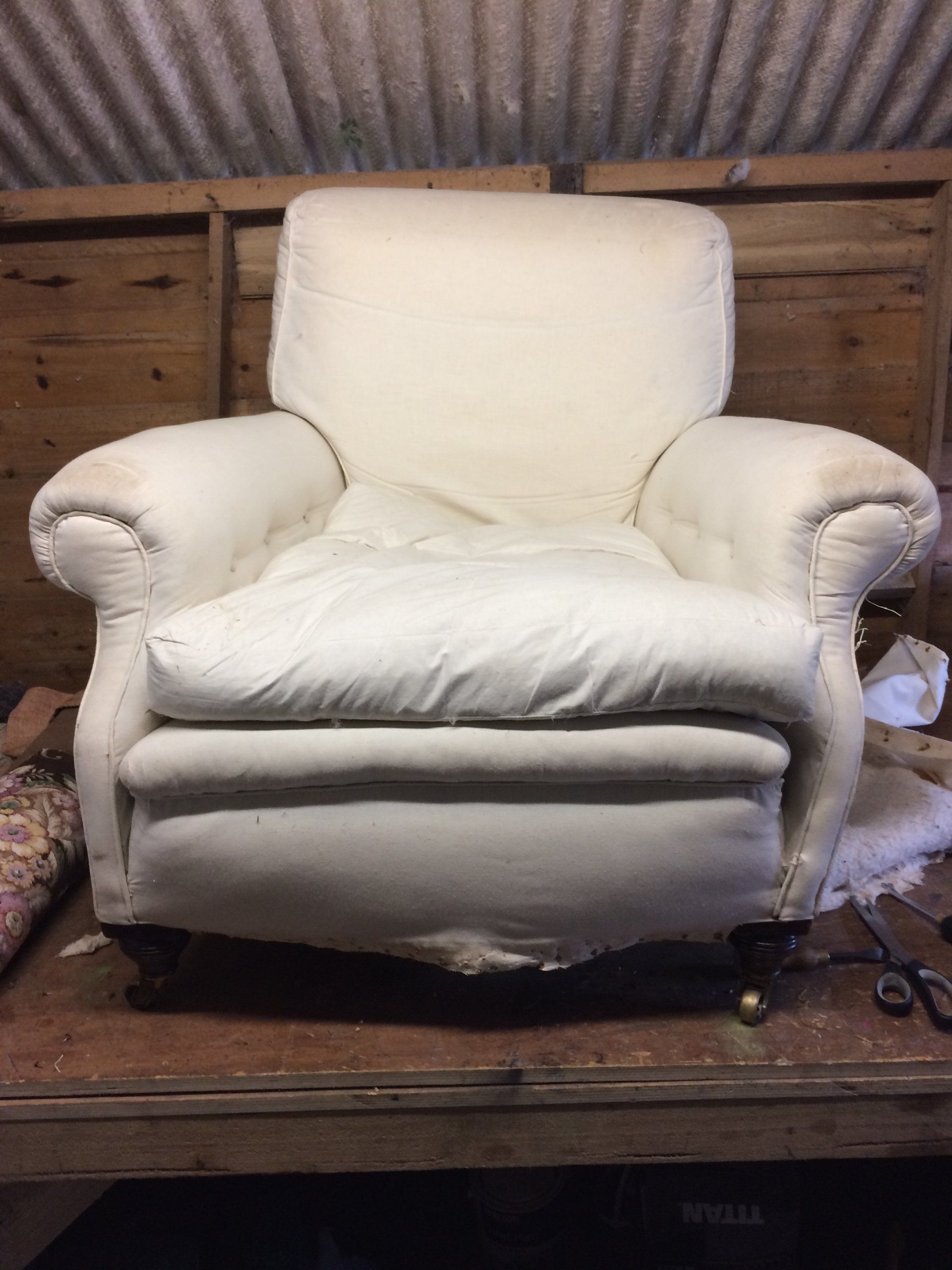 Red Armchair Before