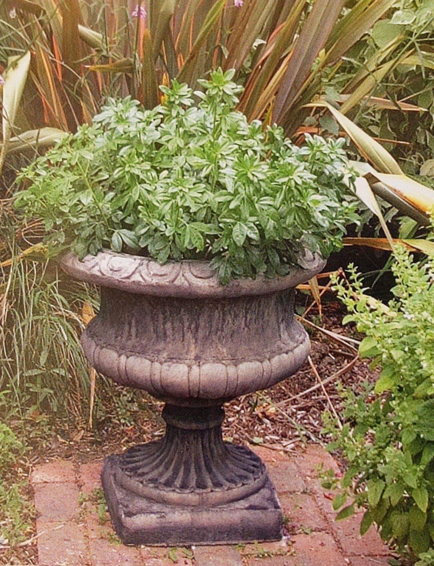 derbyshire vase stone garden statue
