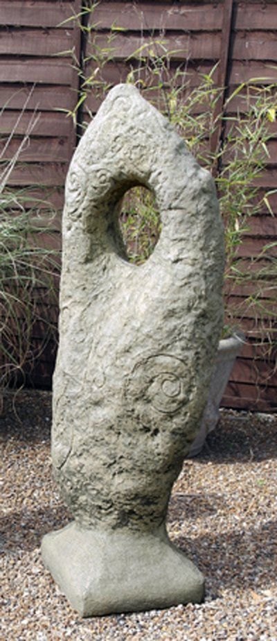stone garden statue celtic stone