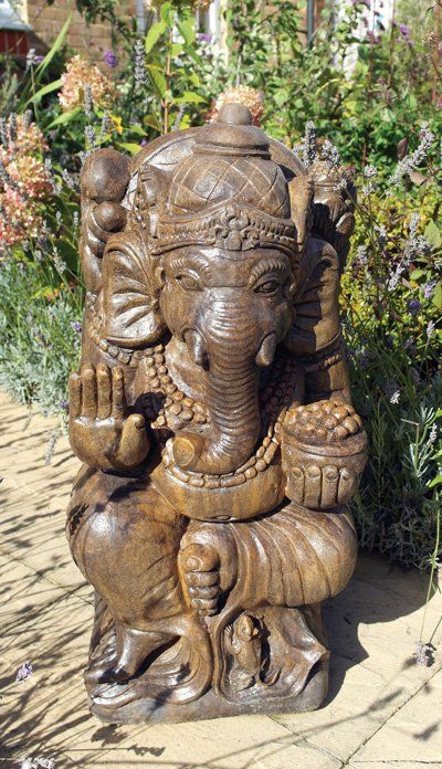 stone garden statue ganesh