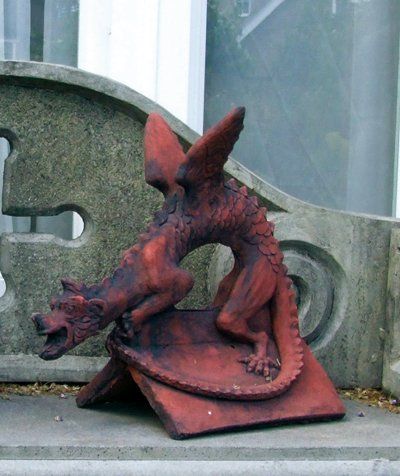 stone garden statue dragon