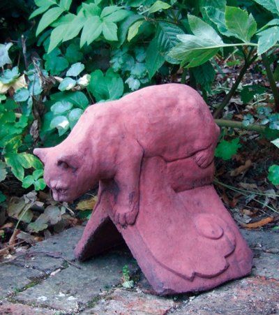 stone garden statue cat