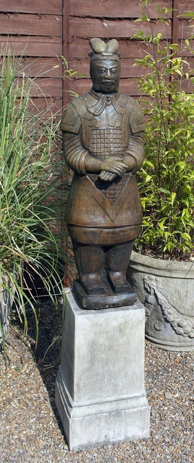 stone garden statue terracotta warrior