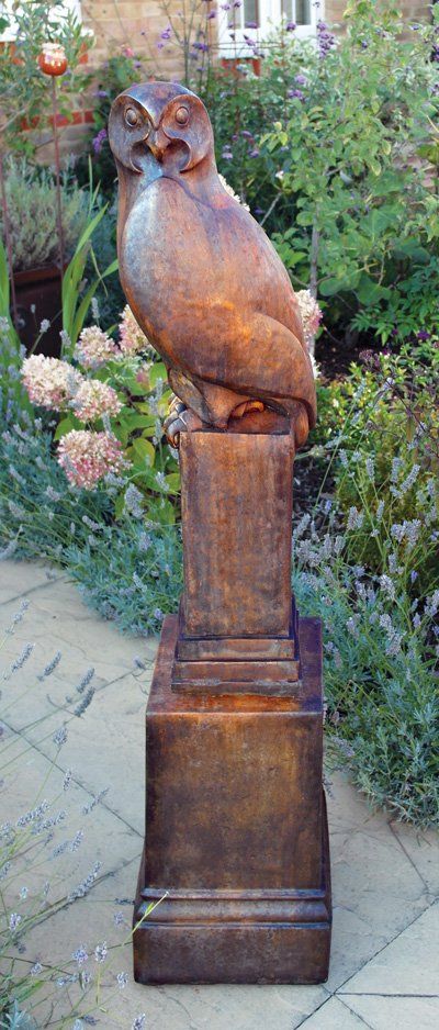 stone garden statue owl art of stone