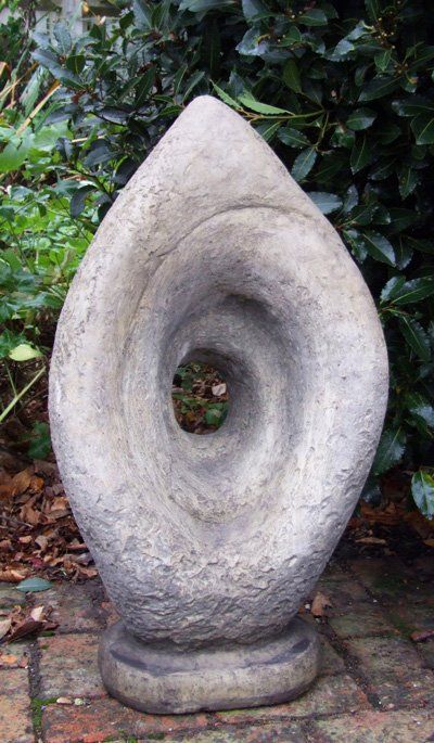 stone garden statue vortex contemporary modern