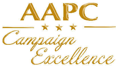 AAPC Campaign Excellence logo in gold: 