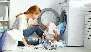 Mother happy with her baby— Dishwasher in Santa Fe, NM Mother happy with her baby— Dishwasher in Santa Fe, NM