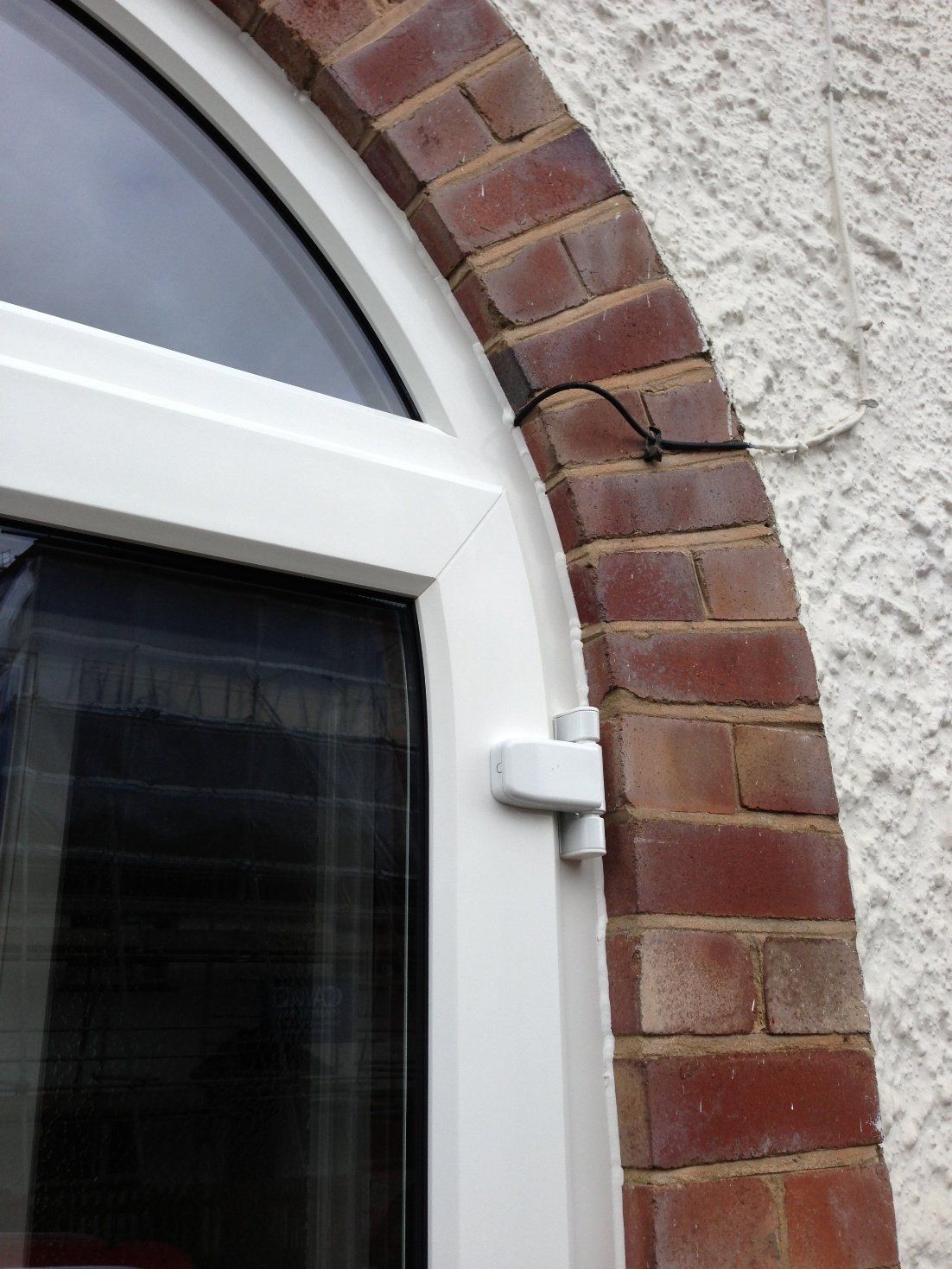 Arched PVC French doors Devon