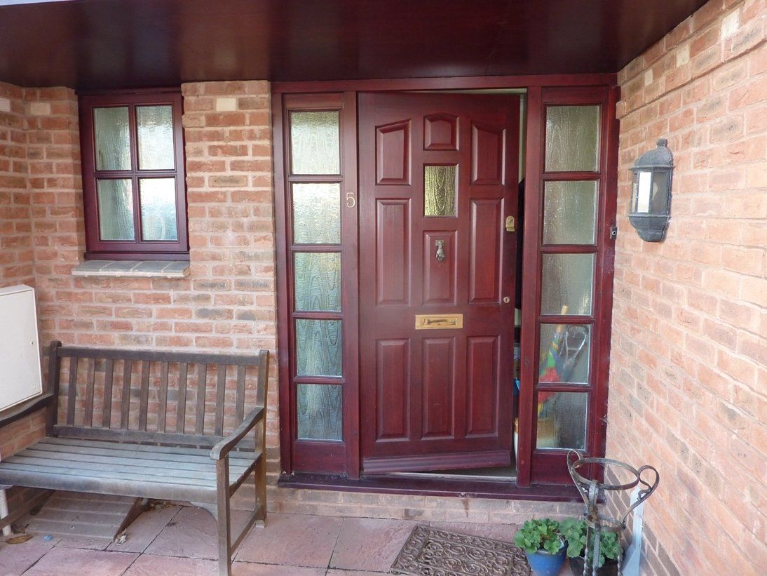 Exeter Rosewood composite doors