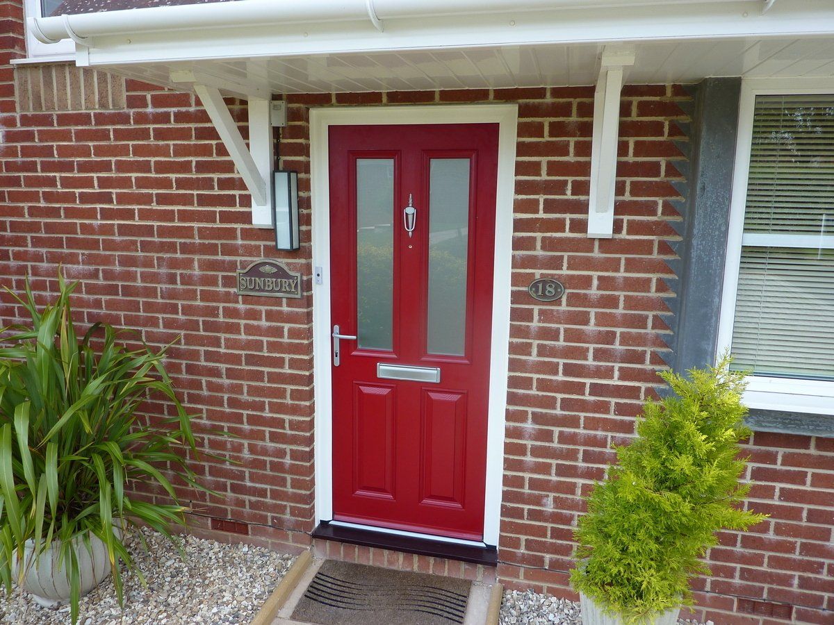 Red composite doors Exeter