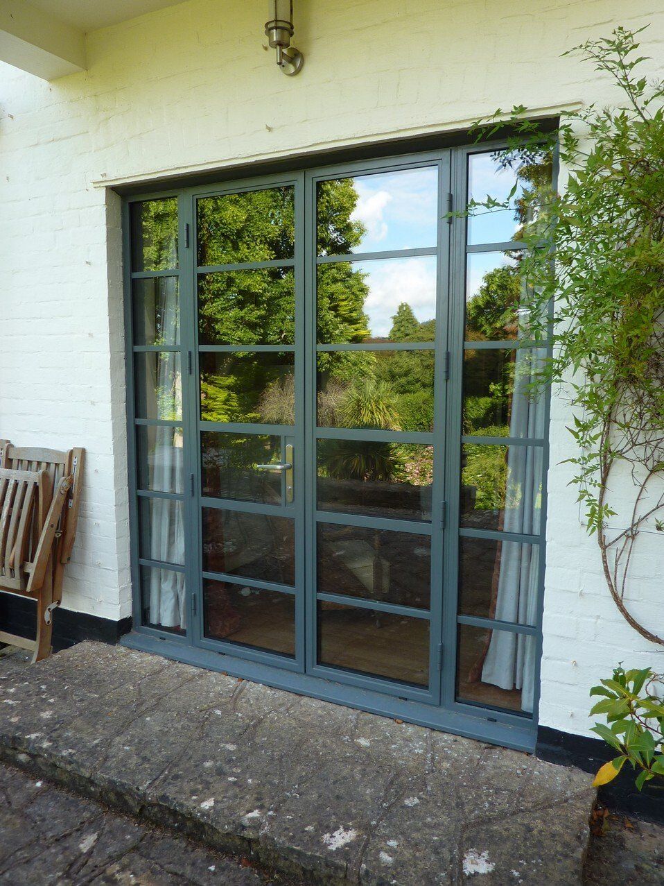 Slim framed Heritage Aluminium windows Devon