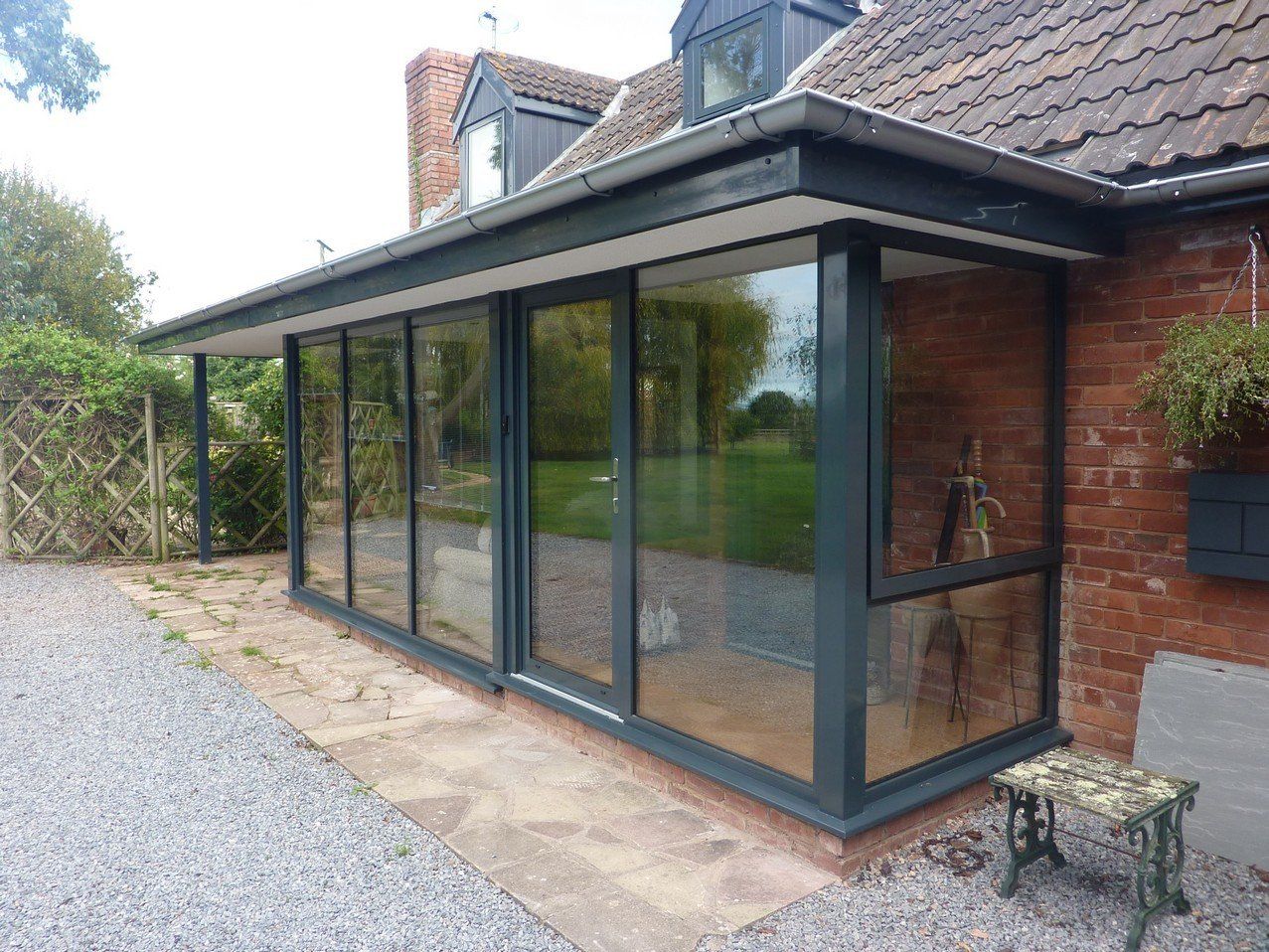 Anthracite grey Aluminium windows Exmouth