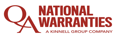 Red logo with the text