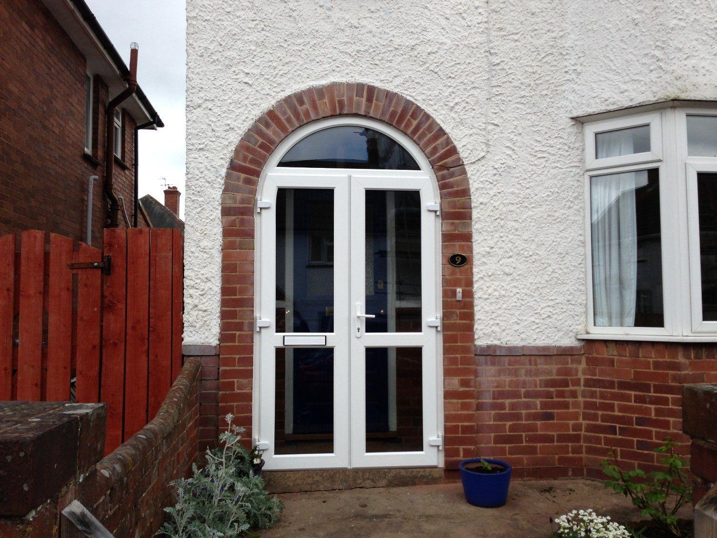 Arched uPVC windows Devon