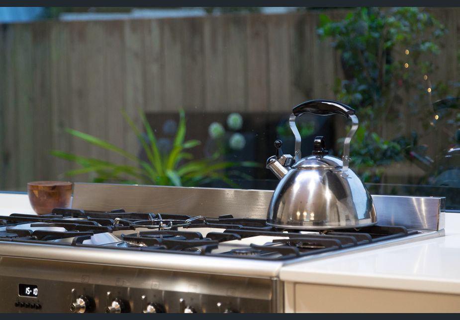 tea kettle on stove