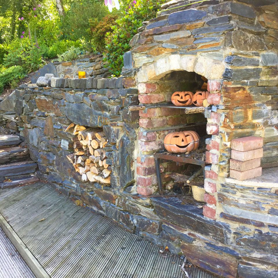 Five Oaks Bed and Breakfast stone grill