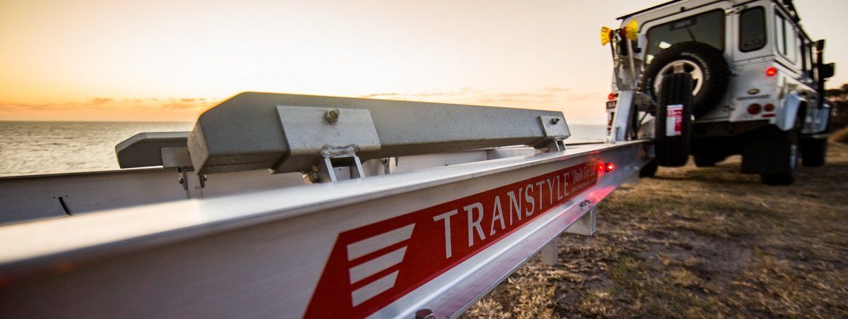 Transtyle trailers car carrying boat Transtyle trailers car carrying boat