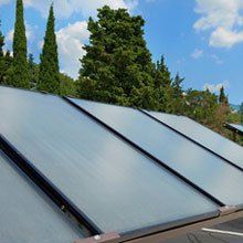 bank of solar panels