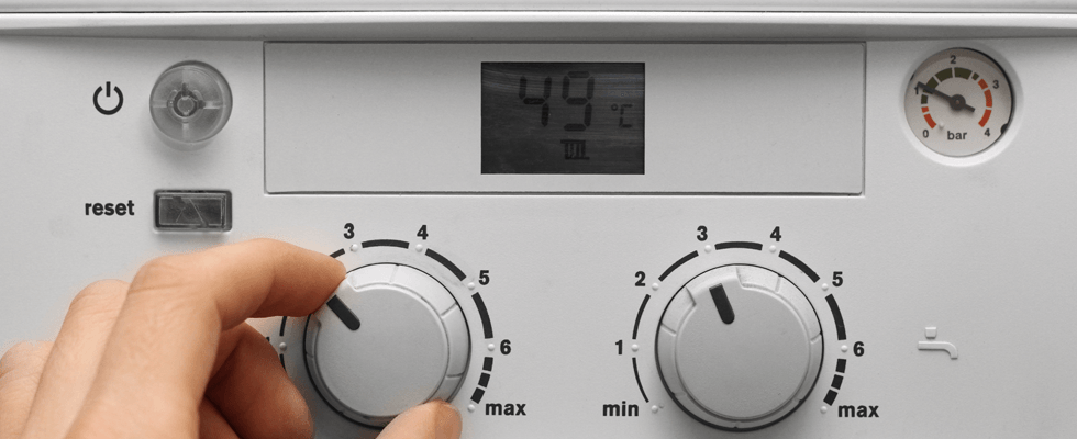 Changing the temperature on a boiler