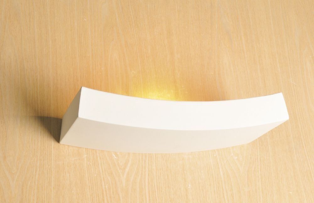 lampada da parete realizzata in gesso