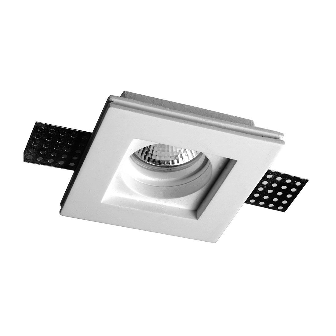 luce per soffitto in gesso di forma quadrata