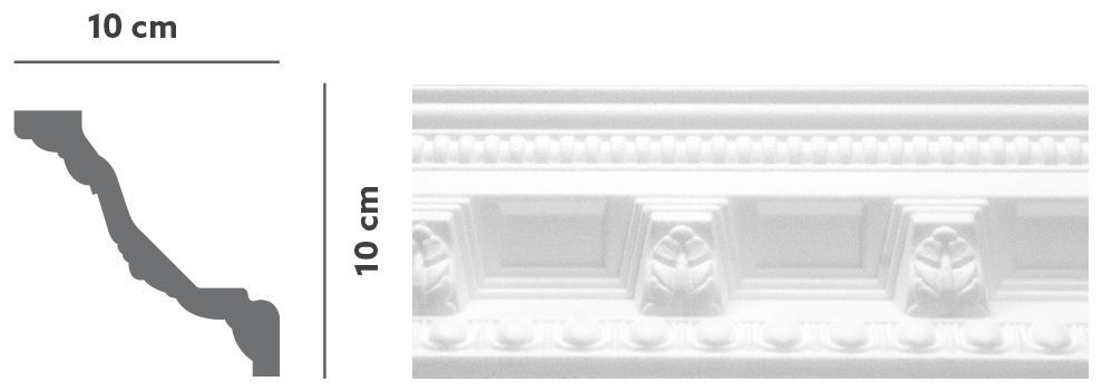 decorazione in polistirene
