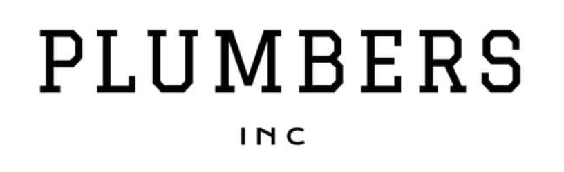 A black and white logo for plumbers inc