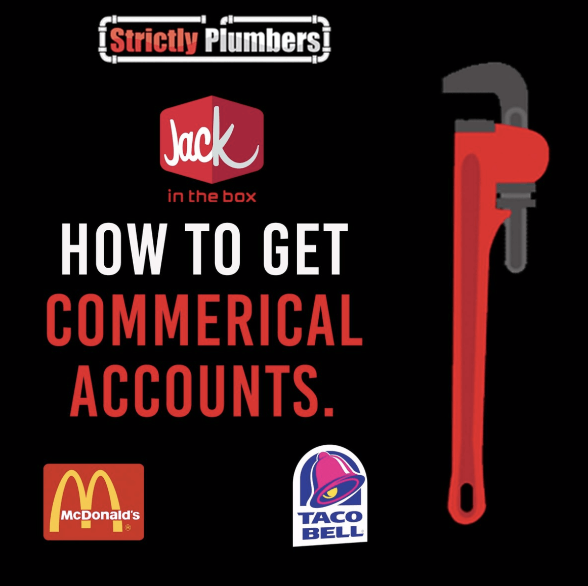 A poster that says how to get commercial accounts